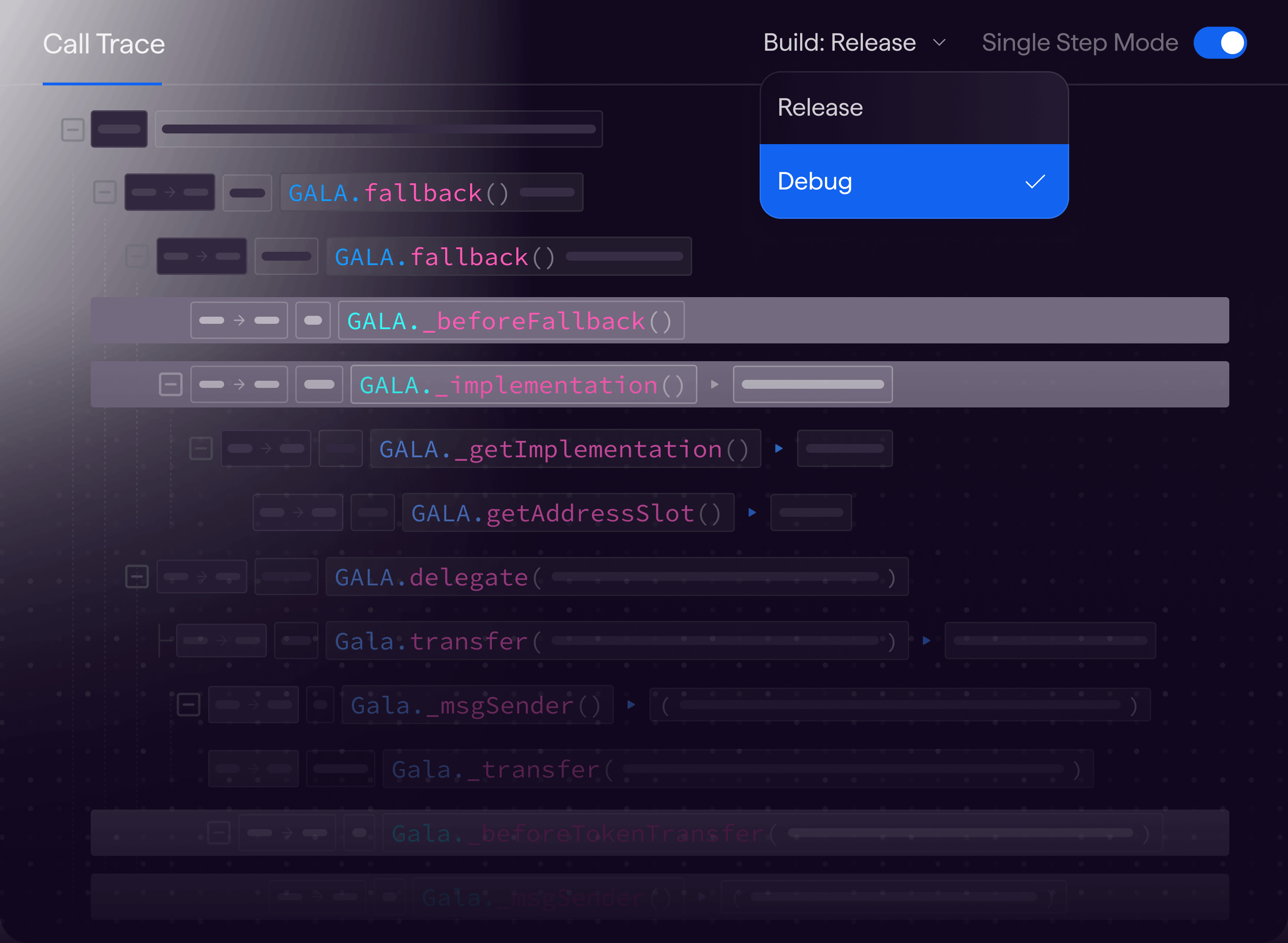 Debugger modes