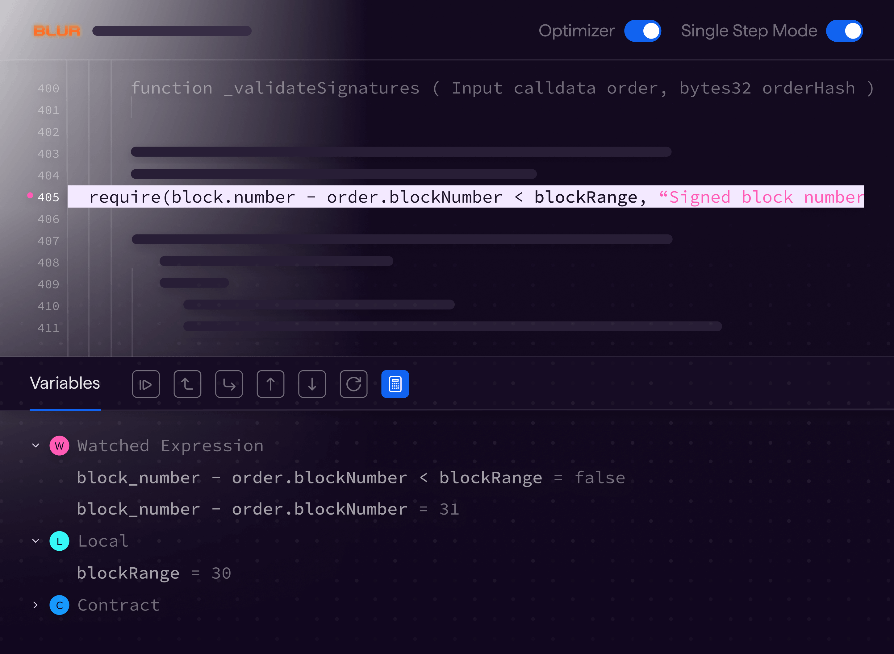 Transaction Debugger